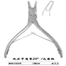 金鐘咬骨鉗  NAI010 18cm 雙關節 角彎20° 刃3.5 無角柄腦用咬骨鉗