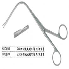 金鐘喉用鉗滑板式 H8D030 20cm 滑板式 側彎 左開（取魚骨）取魚骨喉鉗
