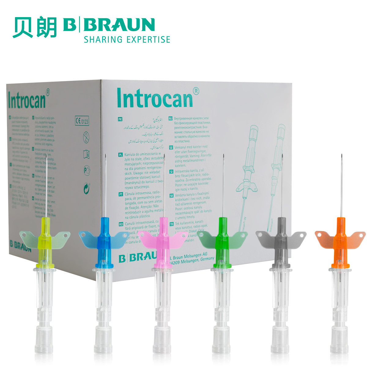 德國貝朗動靜脈留置針Introcan-W英初康 帶翼 18G 針頭1.3×32mm 綠色 貨號4254325B