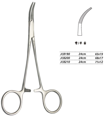 金鐘分離結扎鉗24cm JC8200 24cm 68×17半齒