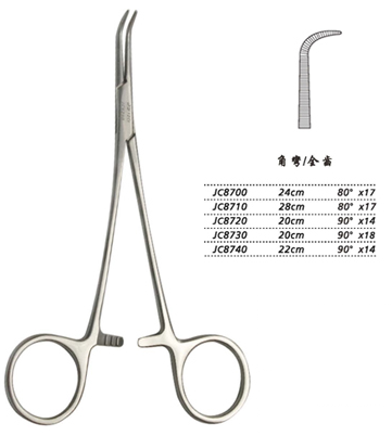 金鐘分離結扎鉗20cm JC8730 20cm 90°×18全齒