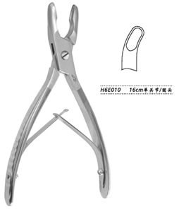 金鐘乳突咬骨鉗  H6E010 16cm 單關節 圓頭