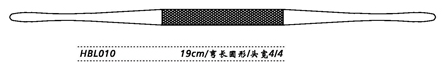 金鐘鼻剝離器彎長圓形 HBL010 19cm 彎長圓形 頭寬 4/4